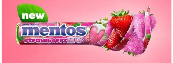 MENTOS STRAWBERRY MIX (40 X 37.5G)