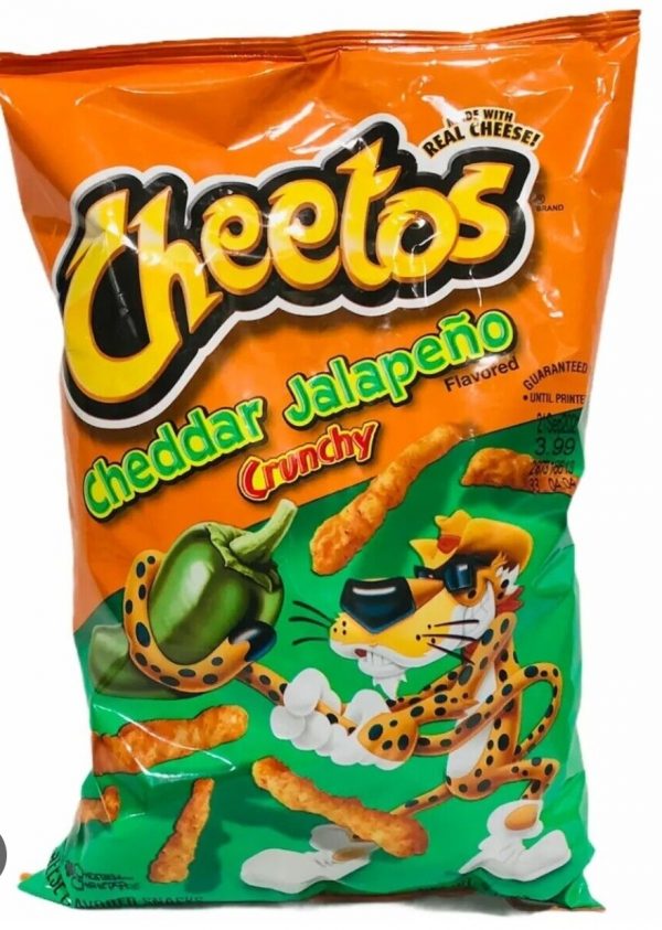 CHEETOS CHEDDER JALAPENO CRUNCHY (10 X 8oz) (226.8g)